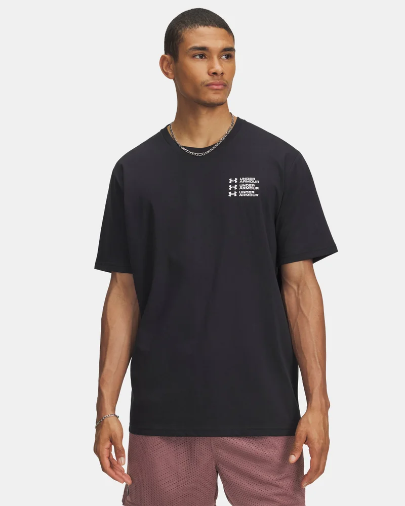 اندر ارمر تيشيرت تريبل ستاك لوجو للرجال